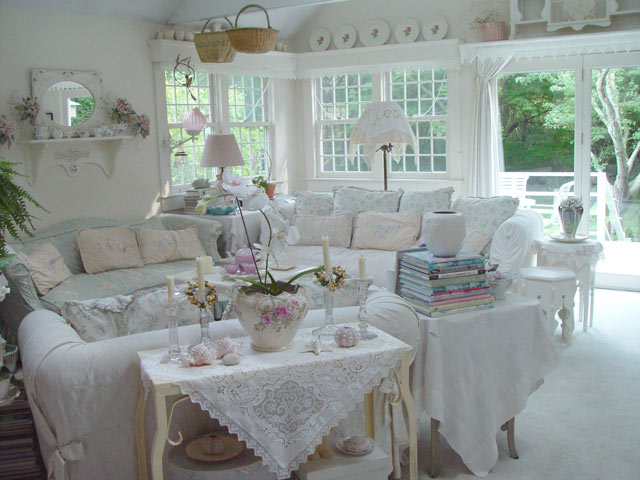 textiles de estilo shabby chic