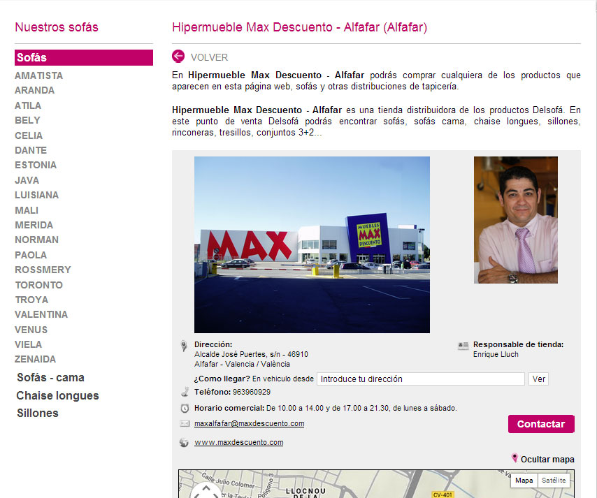 Tienda Delsofá en Alfafar- Max