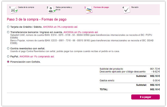Paso 1. Financiación con Cofidis, disponible en Delsofá.es Cofidis-Online-Delsofa.es-1